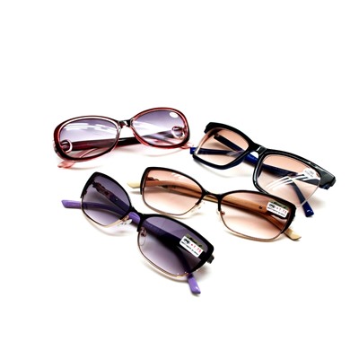Остатки-сладки очки с диоптриями женские с тонировкой