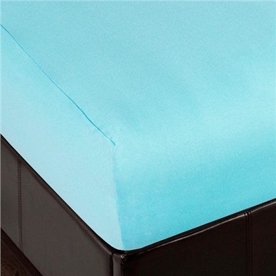 Простыня на резинке трикотажная 80х200 / Turquoise (бирюза)