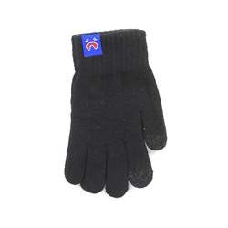 Подростковые перчатки Виктория 623 с начёсом сенсорные "touch gloves" 18,5 см.