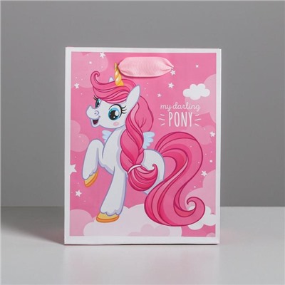 Пакет ламинированный вертикальный «My darling pony», S 12 × 15 × 5.5 см