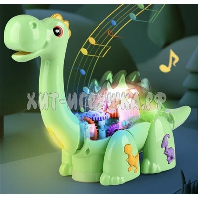 Динозавр с шестеренками (свет, звук) на 3d колесе 8703, 8703