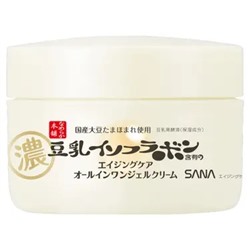 Крем-гель от морщин с ферментированным соевым молоком, ретинолом и церамидами Sana Nameraka Honpo Wrinkle Gel Cream N