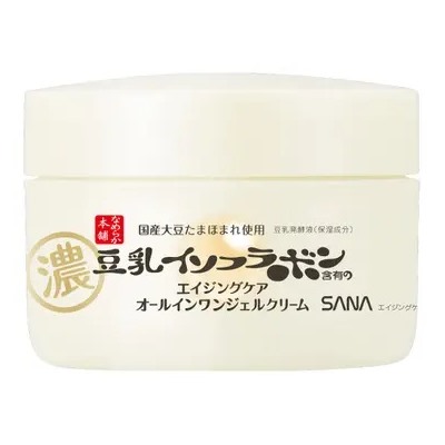 Крем-гель от морщин с ферментированным соевым молоком, ретинолом и церамидами Sana Nameraka Honpo Wrinkle Gel Cream N