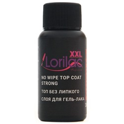 Верхнее покрытие Lorilac Professional XXL No Wipe Top Coat Strong без липкого слоя 30 ml