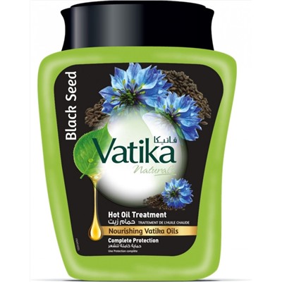 Маска для волос Восстанавливающая с маслом черного тмина Dabur Vatika Complete Protection Hot Oil Treatment Cream Black Seed 500 гр.