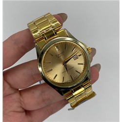 Часы наручные Casio золотые с золотым циферблатом