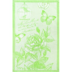 Полотенце-салфетка пестротканая 30х50 Роза 4590 (майская зелень)