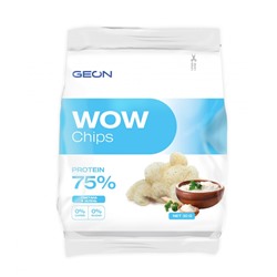 Чипсы протеиновые безуглеводные Geon wow protein chips 30 гр. Сметана и зелень