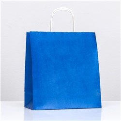 Пакет крафт «Радуга», синий, 25 х 12 х 27 см, 80 г/м2, 1 шт