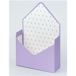 Коробка для букетов и композиций - Конверт, 20х7х30 см (сиреневый)