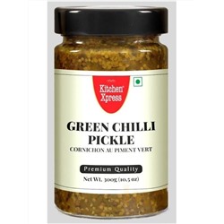 Пикули зеленый перец чили Green Chilli Pickle Kitchen Xpress 300 гр.