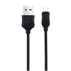 Кабель USB 2.0 Am=>micro B - 1.0 м, черный, Hoco X6 Khaki