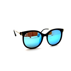 Поляризационные очки 2021- 919 черный голубой зеркальный