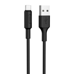 Кабель USB 3.1 Type C(m) - USB 2.0 Am - 1.0 м, черный, Hoco X25 Soarer