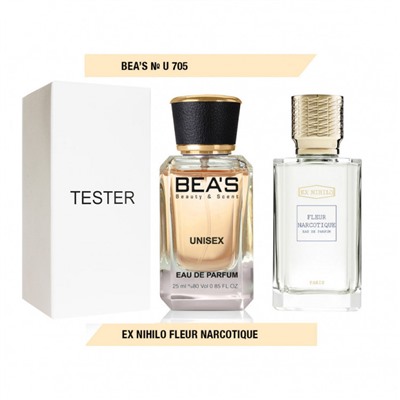 Tester Beas U705 Ex Nihilo Fleur Narcotique edp 25 ml, Парфюм унисекс Beas U705 создан по мотивам аромата Ex Nihilo Fleur Narcotique