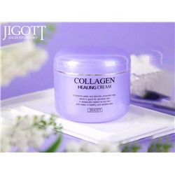 Ночной питательный крем с коллагеном Jigott Collagen Healing Cream 100ml.