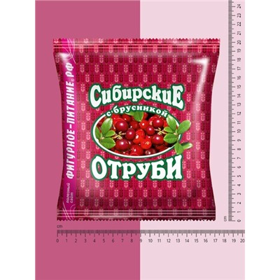 Отруби Сибирские ПШЕНИЧНЫЕ (с брусникой), 200 г