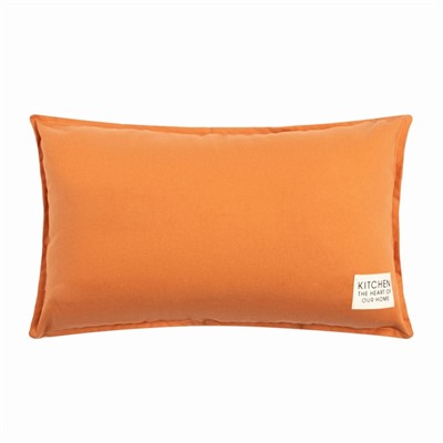 Подушка Этель, 30х50+1 см, орнажевый, 100% хлопок