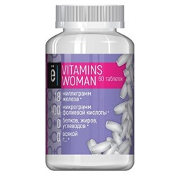 Витаминно-минеральный комплекс Vitamins Woman Ёбатон 60 таб.