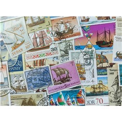 Набор различных марок, Парусные суда (40 шт.)