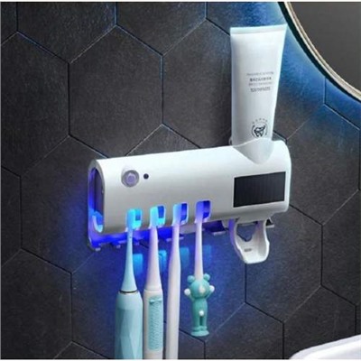 УФ-Стерилизатор для Зубных Щёток с дозатором, с подзарядкой и освещением оптом