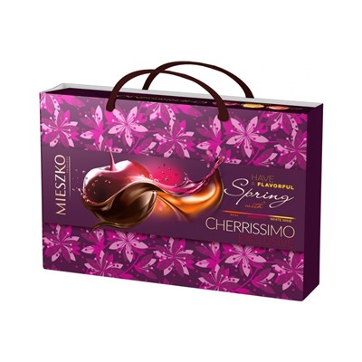 Шоколадные конфеты ассорти Mieszko Cherrissimo Exclusive с сумочкой  285г