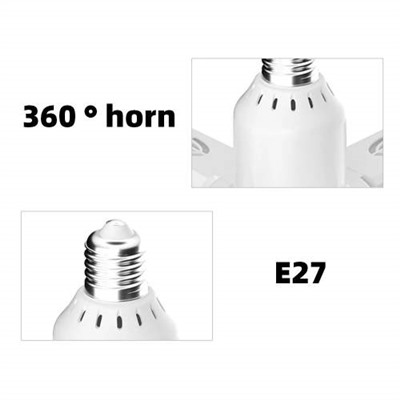 Потолочная музыкальная складная лампа E27, RGB-диско-шар, Bluetooth, 24 Вт