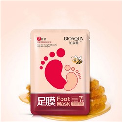 Увлажняющая маска-носочки для ног с экстрактом мёда Bioaqua Foot Mask 35g