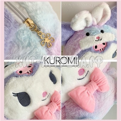 Рюкзак мягкая игрушка Куроми Kuromi Melody разноцвет 38*20*25 см PJC02, PJC02
