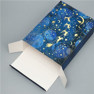 Коробка складная «Волшебного нового года», 16 × 23 × 7.5 см