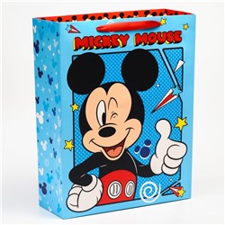 Пакет подарочный "Mickey Mouse", Микки Маус, 31х40х11,5 см