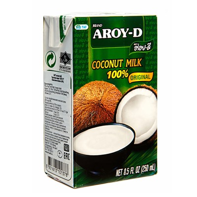 Молоко кокосовое Coconut Milk Aroy-D 250 мл. TetraPak