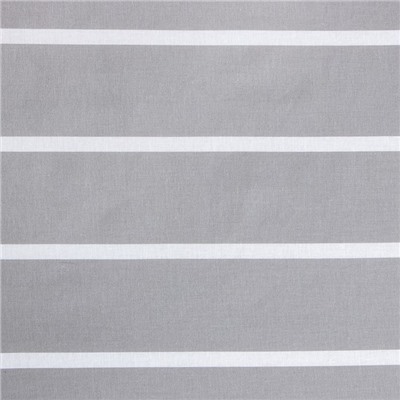 Простыня на резинке Этель 140х200х25 см "Gray stripes", 100% хлопок, поплин, 125 гр/м2