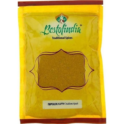 Карри порошок слабоострый Curry Powder Mild Bestofindia 100 гр.