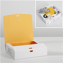 Коробка складная двухсторонняя «ЧБ», 20 × 18 × 5 см