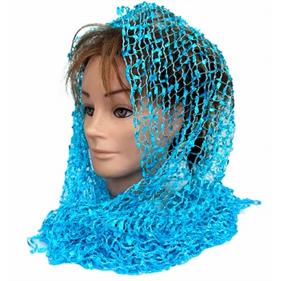 Церковный шарф сетка голубой