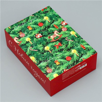 Коробка складная «Новогодняя сказка», 16 × 23 × 7.5 см