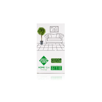 Green Fiber HOME S14, Спонж Твист, зеленый