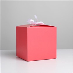 Коробка складная «Красная», 12 × 12 × 12 см