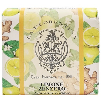 Мыло La Florentina Soap Lemon and Ginger с экстрактами лимона и имбиря 106 g