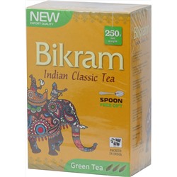 Bikram. Зеленый с ложкой 250 гр. карт.пачка