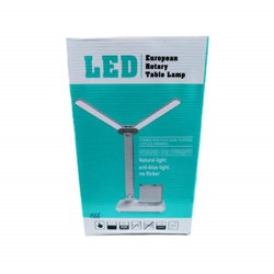 LED-лампа настольная двойная European Table Lamp с беспроводной зарядкой для офиса оптом