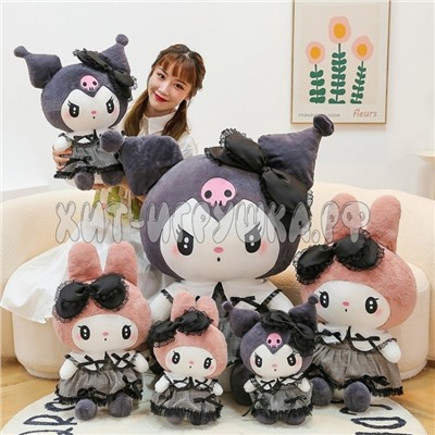 Мягкая игрушка обнимашка аниме Куроми Kuromi Melody 60 см (ВЫБОР ЦВЕТА) 230526-1, 230526-1_pink, 230526-1_black