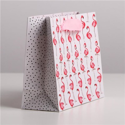 Пакет ламинированный горизонтальный «Фламинго», S 15 × 12 × 5,5 см