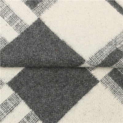 Одеяло Экономь и Я "Клетка" цв.серый, 140х200 ±5см, 100% хлопок, 400г/м2