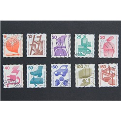Набор марок Техника Безопасности, Германия 1971-1974 год (полный комплект)
