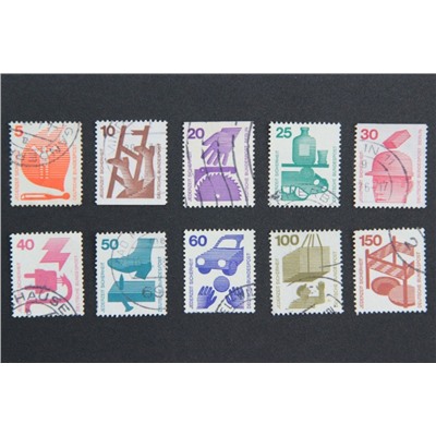 Набор марок Техника Безопасности, Германия 1971-1974 год (полный комплект)