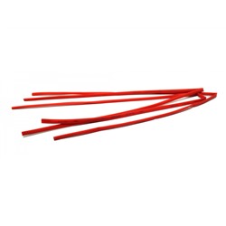 Трубка изолирующая термоусадочная красная (диаметр 6мм) уп-ка 100шт