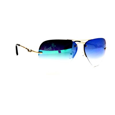 Солнцезащитные очки Kaidai 7004 (зелено-синий)