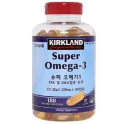 KIRKLAND Super OMEGA-3 (180шт)